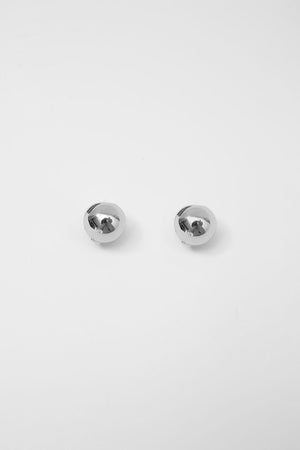 sphere earrings / silver