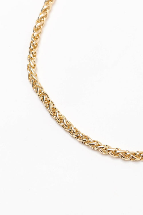 braid necklace / gold