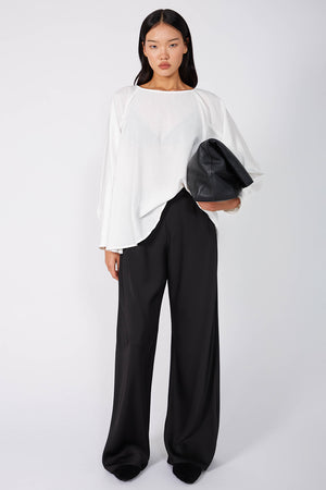 raven top / white