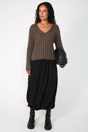 implement sweater / cedar brown