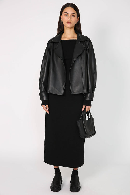 coil dress / black