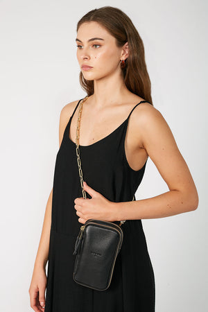 chain bag strap / gold