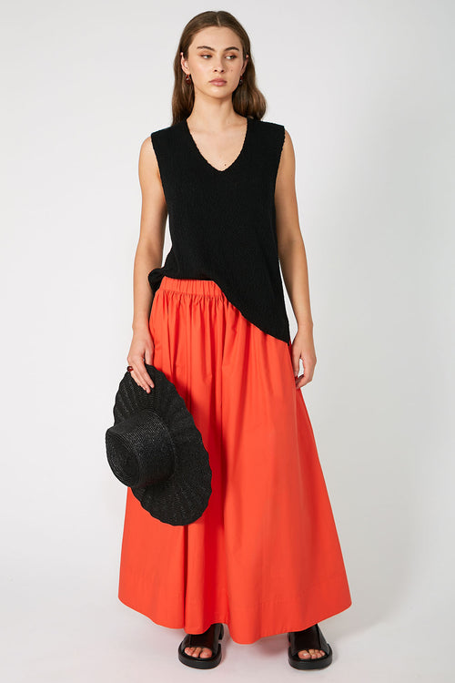cohesive skirt / tigerlily orange