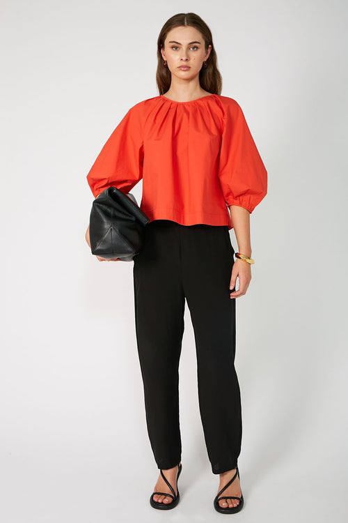 tether top / tigerlily orange