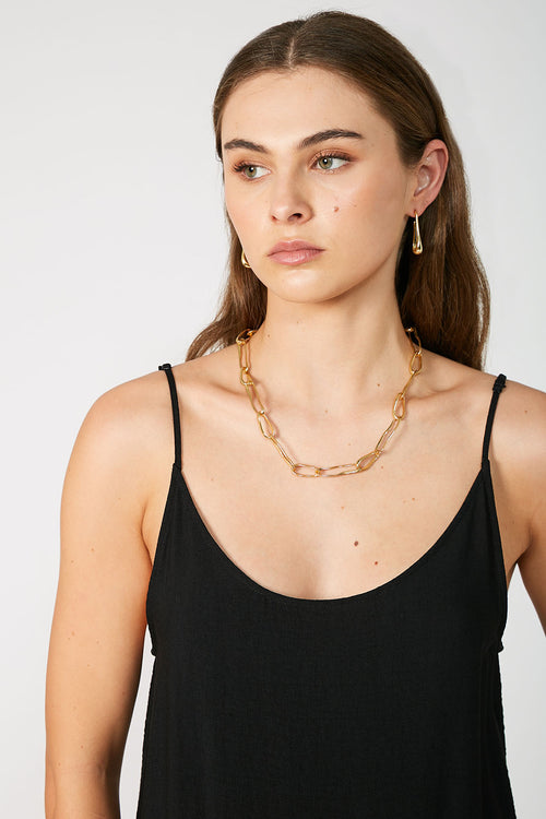 twist chain necklace / gold