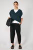 streak vest / cedar blue