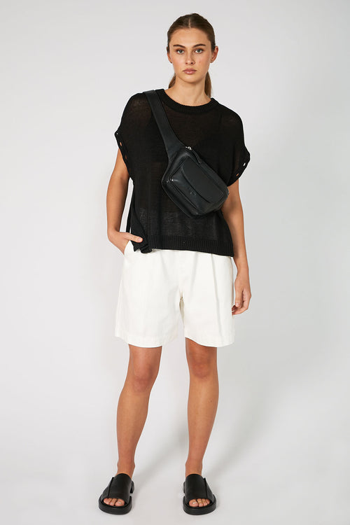 pillar short / ecru natural