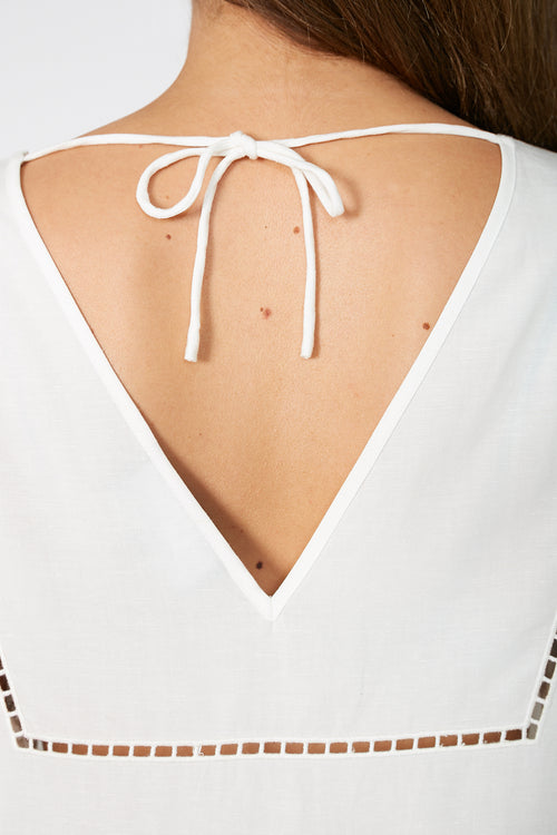 definition kaftan maxi dress / white