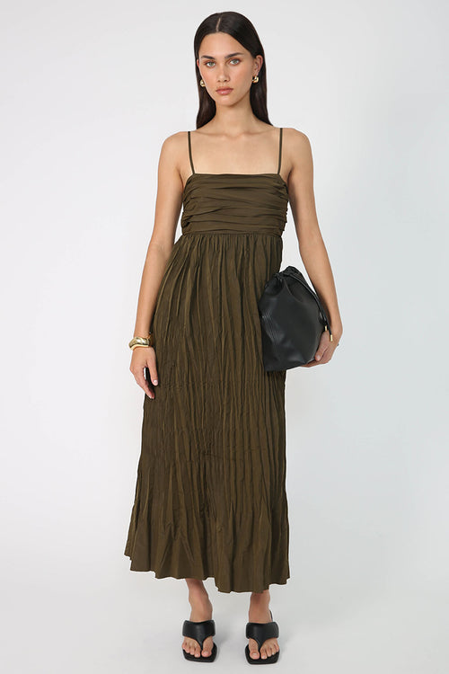 lyrical dress / khaki