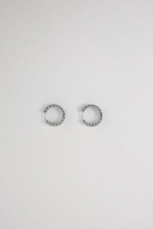 pillar earring / silver