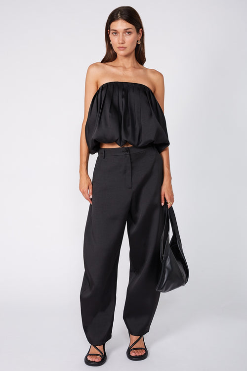 bubble crop / black