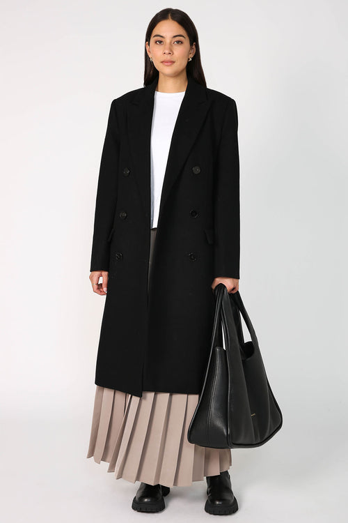 pleating skirt / taupe