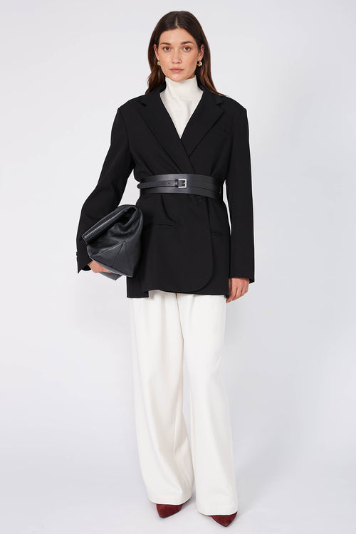 tabard blazer / black