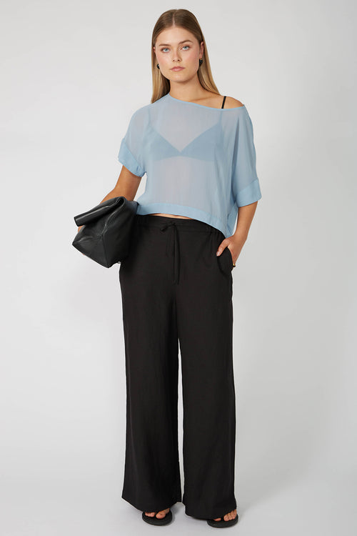 followed crop / dusty blue