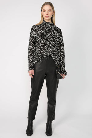 filament top / black|natural print