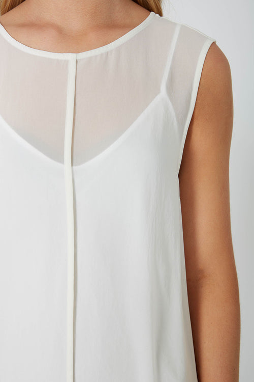 element midi dress / vintage white