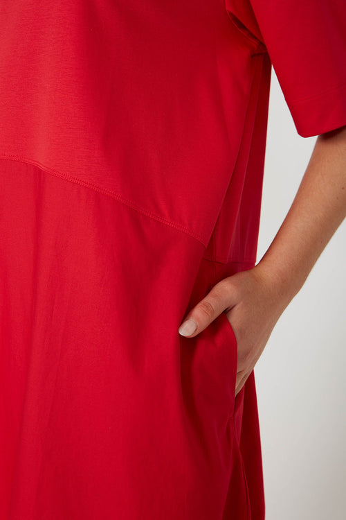 headspin dress / deep red