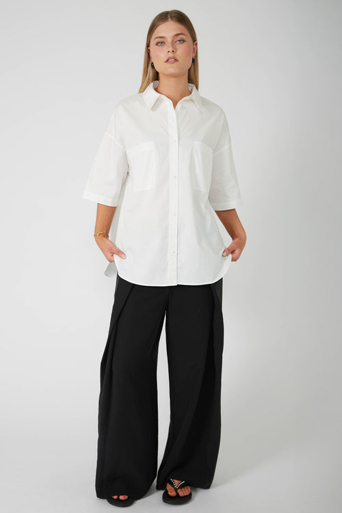 interlace pant / black