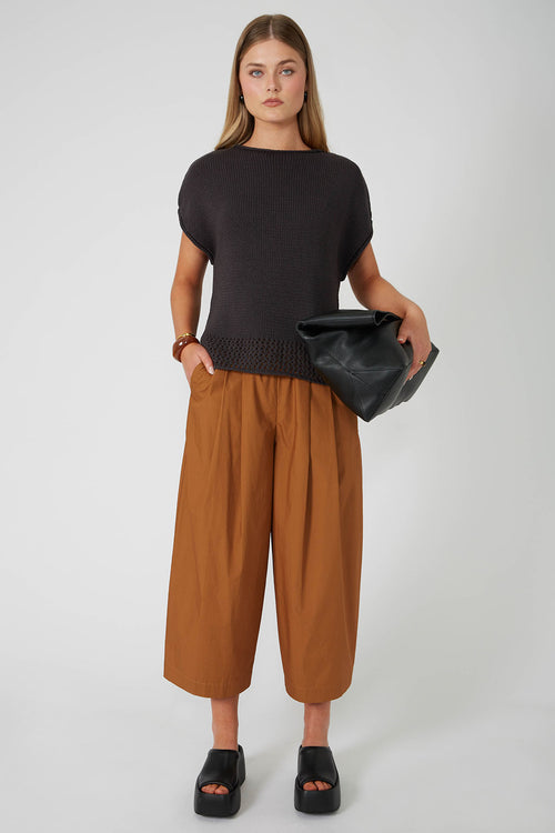 unify tee sweater / charcoal