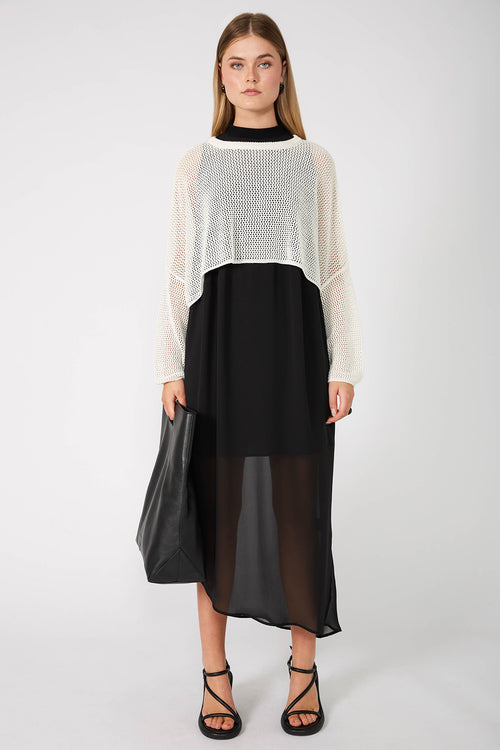 air sleeveless dress / black