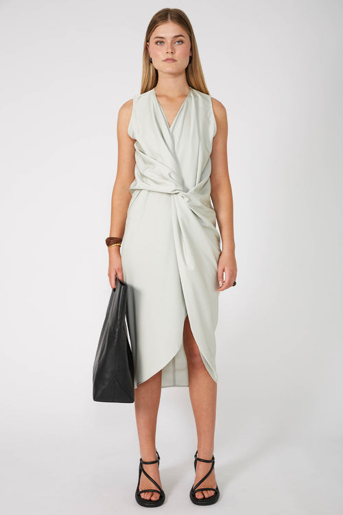 swivel dress / soft sage green