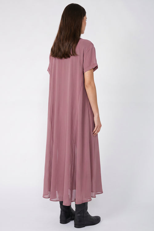 wisp midi dress / dusky mauve