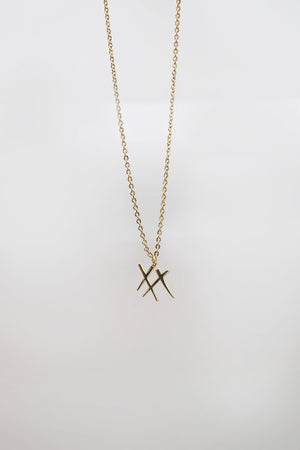 xx necklace / gold