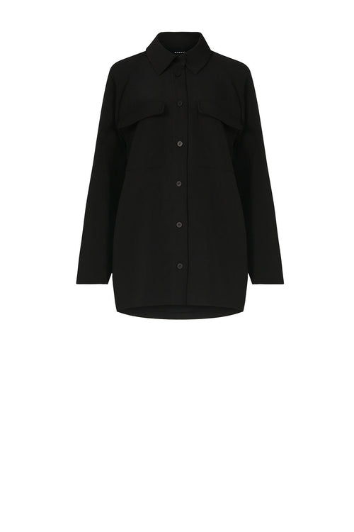 onward shacket / black
