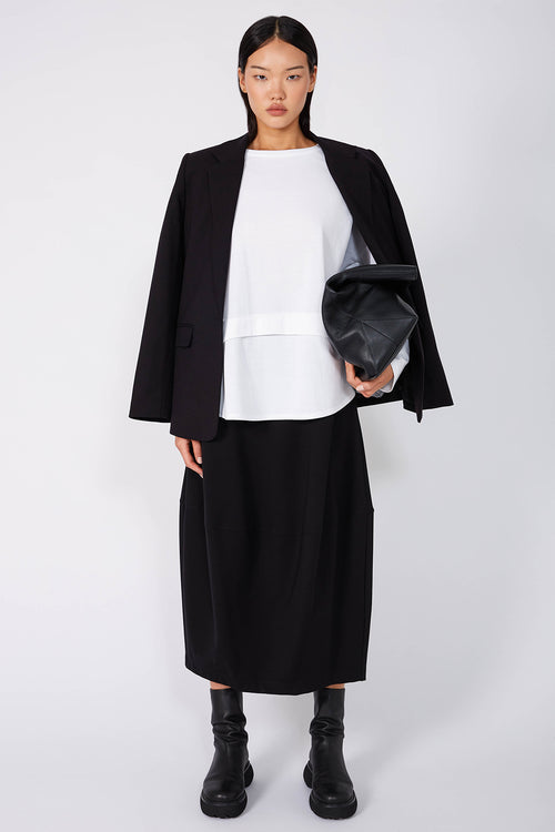 spin skirt / black