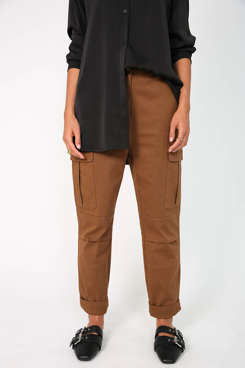 brigade pant / tan brown