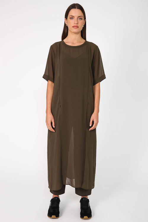 outdo tabard / bark olive