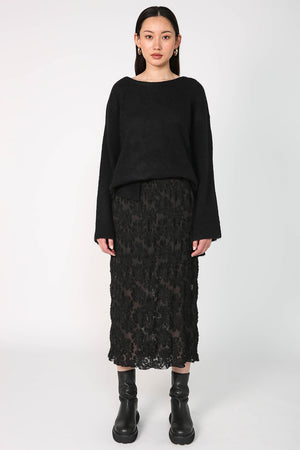 burn skirt / black