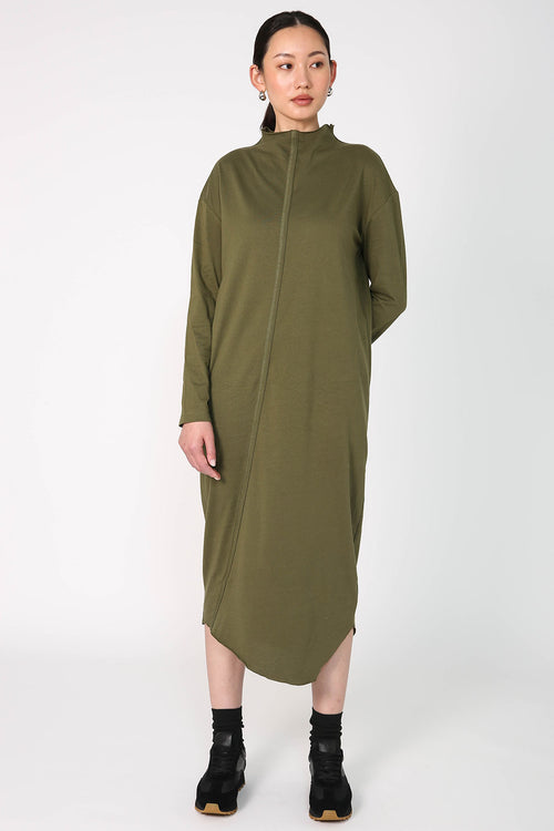 tracking dress / cactus green