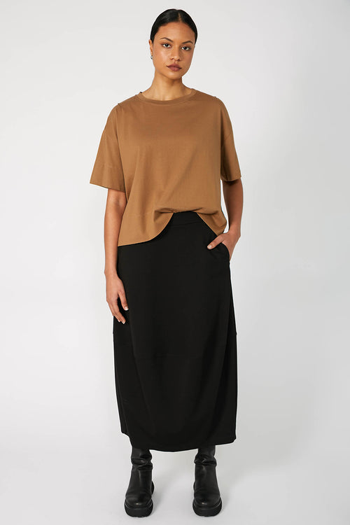 boxed tee / pecan brown