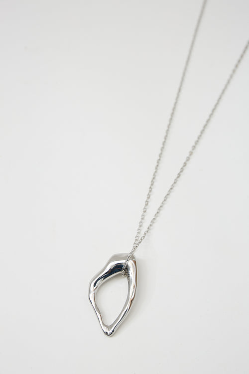 spate long necklace / silver
