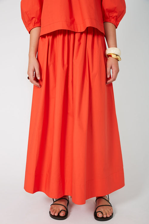 cohesive skirt / tigerlily orange