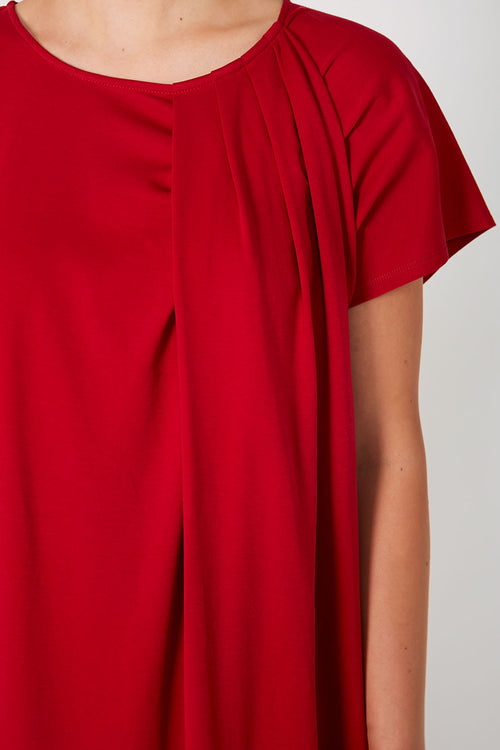 course midi dress / deep red