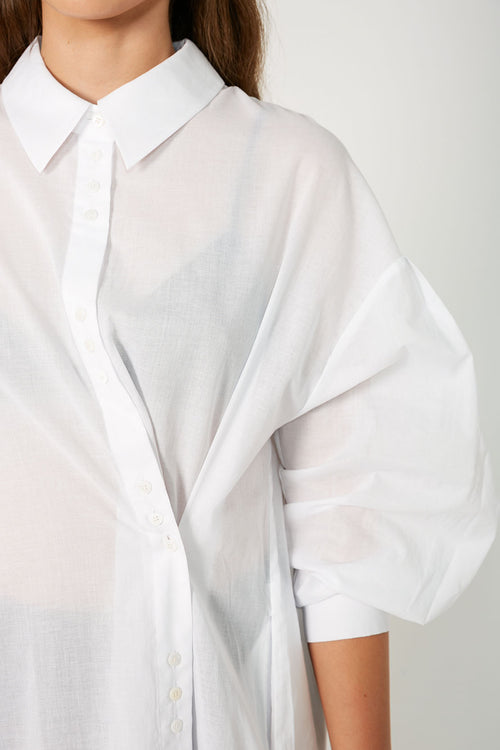daylight shirt dress / white