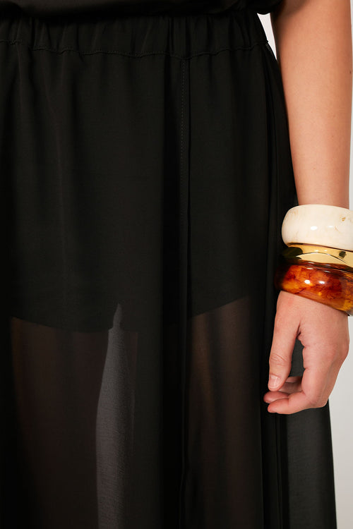joined skirt / black