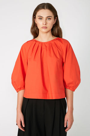 tether top / tigerlily orange