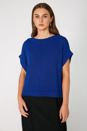 nourish vest / cobalt blue