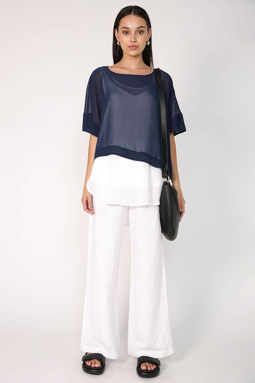 follow crop / sapphire blue