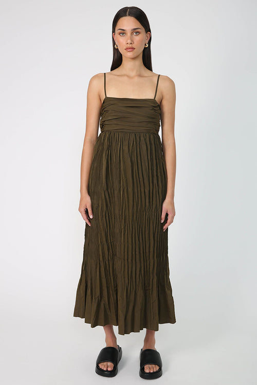 lyrical dress / khaki