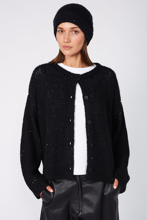 sparkle beanie / black