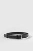 mannish belt / black|silver