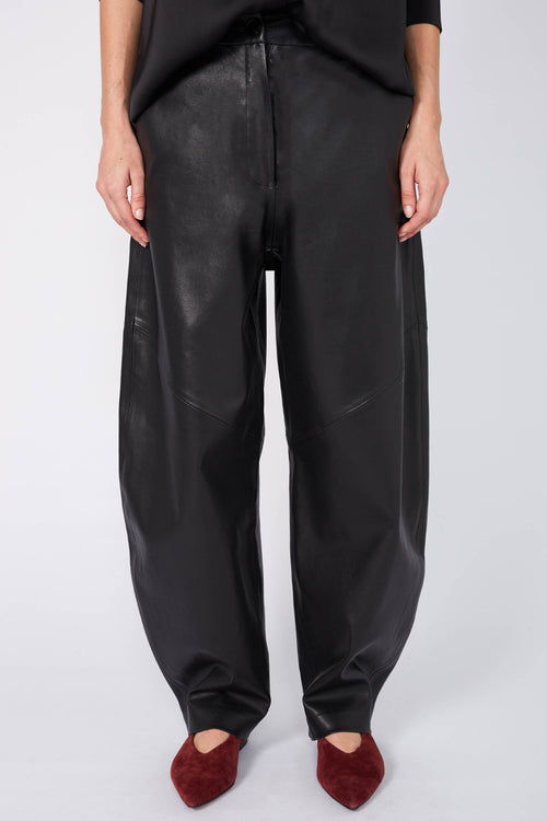 luxe encased pant / black