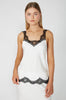 cut cami / ivory|black