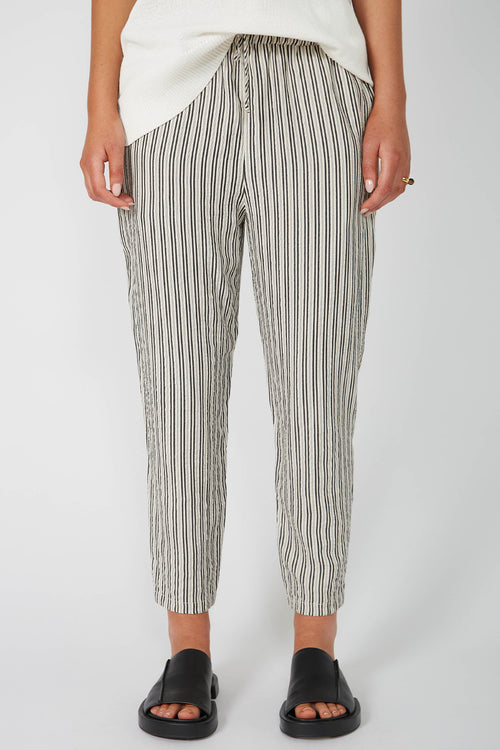 dessa pant / ecru|black stripe
