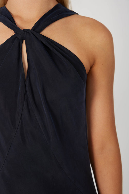 nemesis sleeveless maxi dress / dark navy