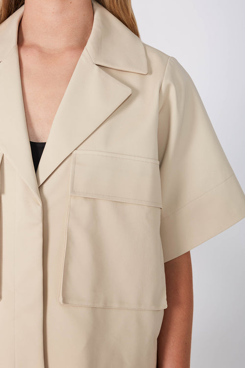 engrave jacket / camel